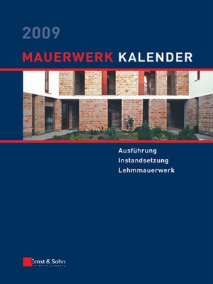 cover image of Mauerwerk-Kalender 2009
